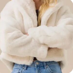 Altar’d State White Fur Coat